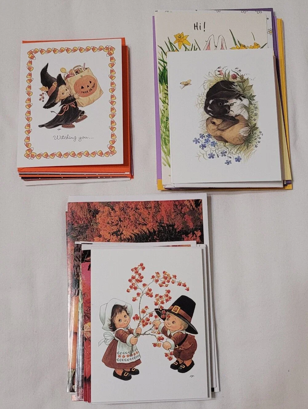 Greeting Card Bundle (40 Cards), Current & Suzy's Zoo -  Easter, Fall, Halloween